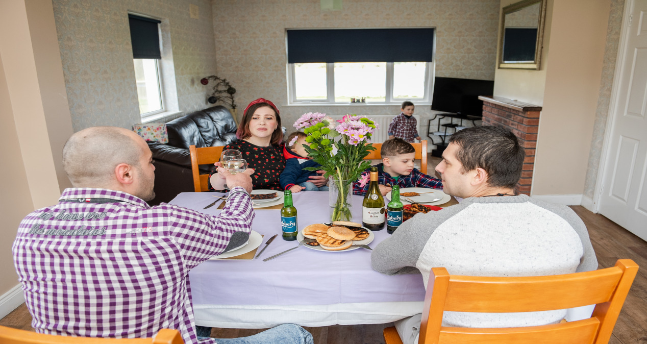 family in kitchen rs